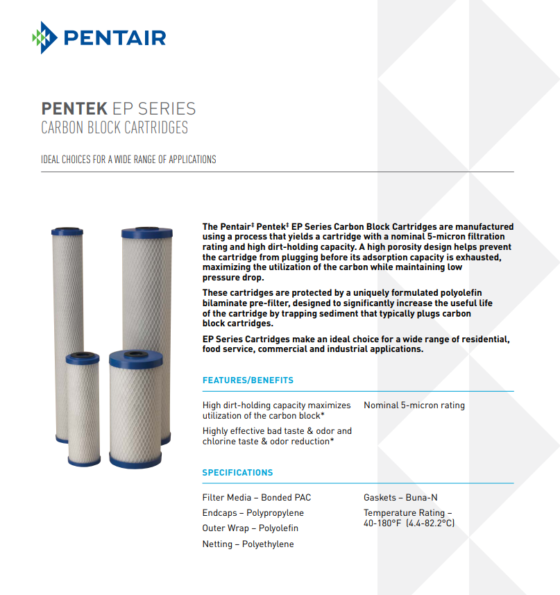 pentek block carbon EP-10